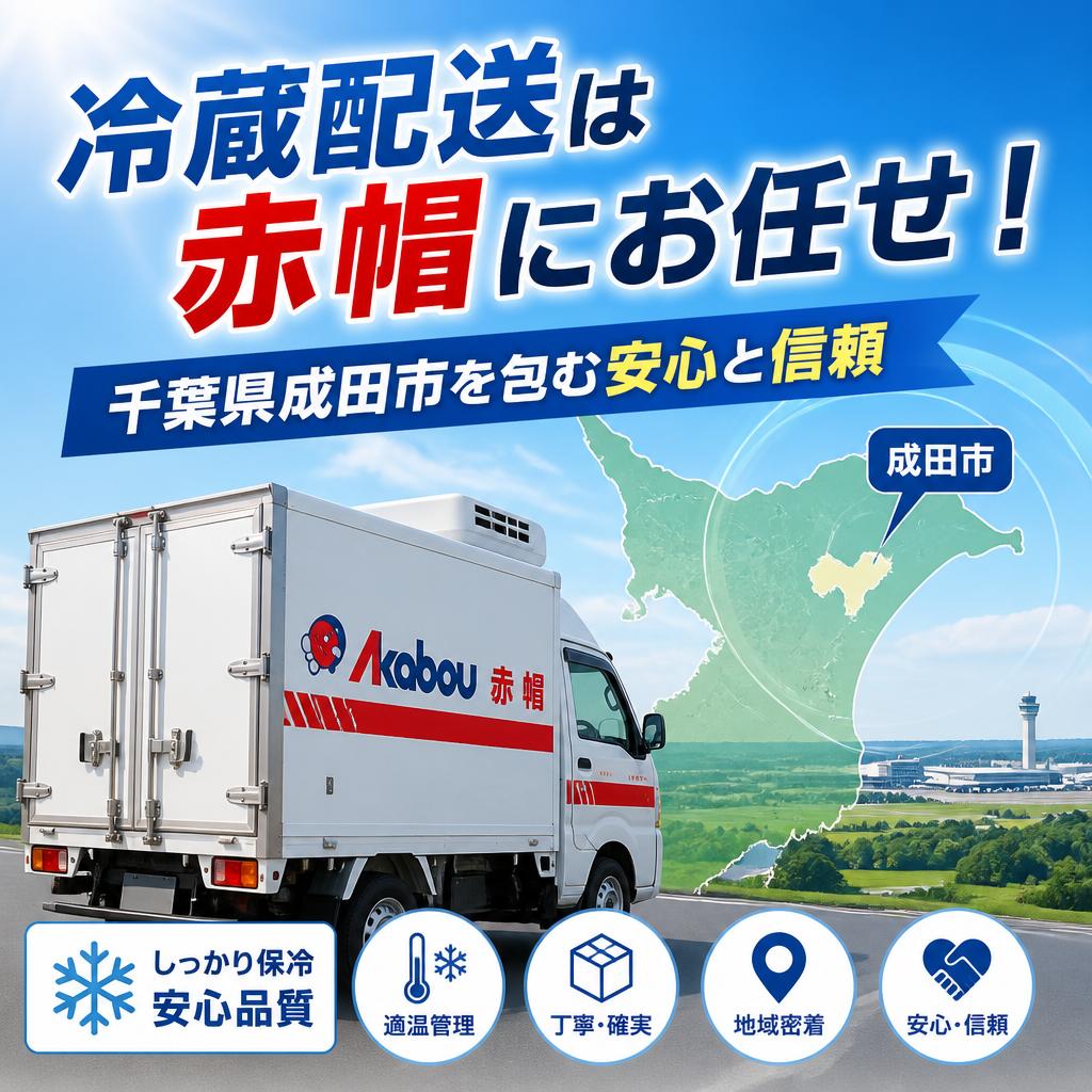 冷蔵配送は赤帽にお任せ！千葉県成田市を包む安心と信頼