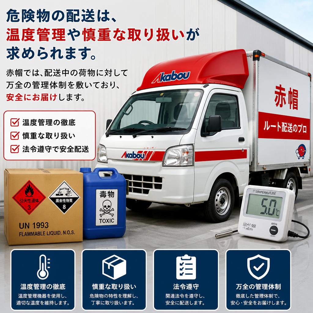 確実な荷物管理と温度管理