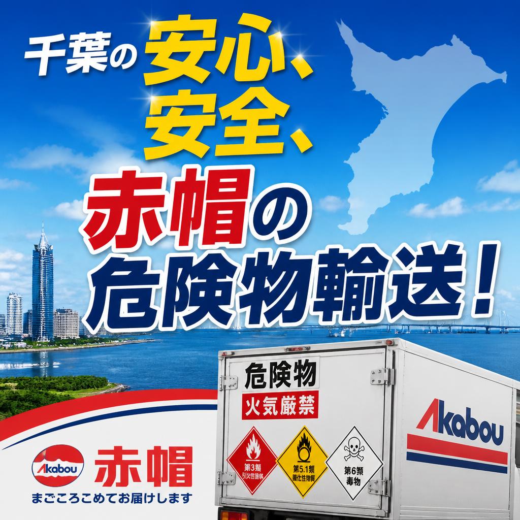 千葉の安心、安全、赤帽の危険物輸送！