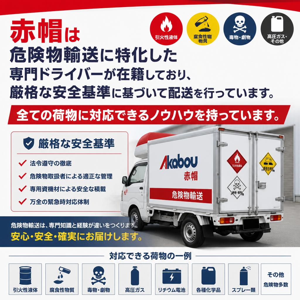 赤帽の危険物輸送サービス