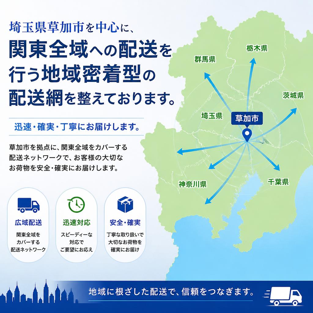 地域密着型の配達エリア