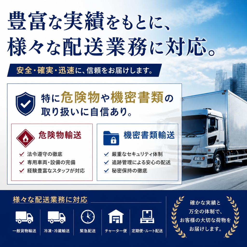 赤帽の信頼性と実績