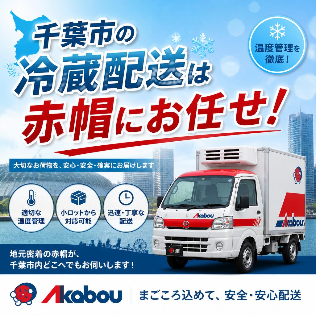 千葉市の冷蔵配送は赤帽にお任せ！