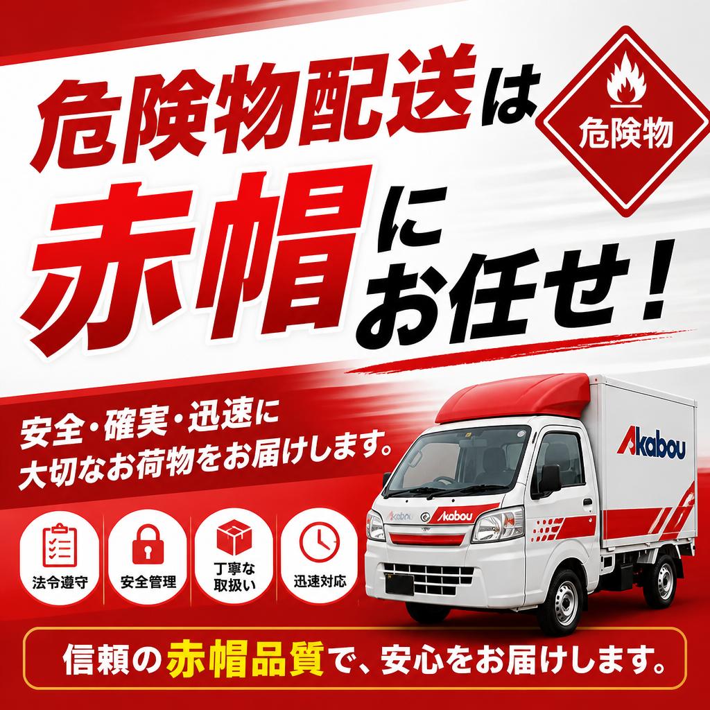 危険物配送は赤帽にお任せ！
