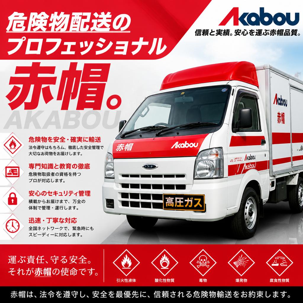 危険物配送のプロフェッショナル、赤帽。