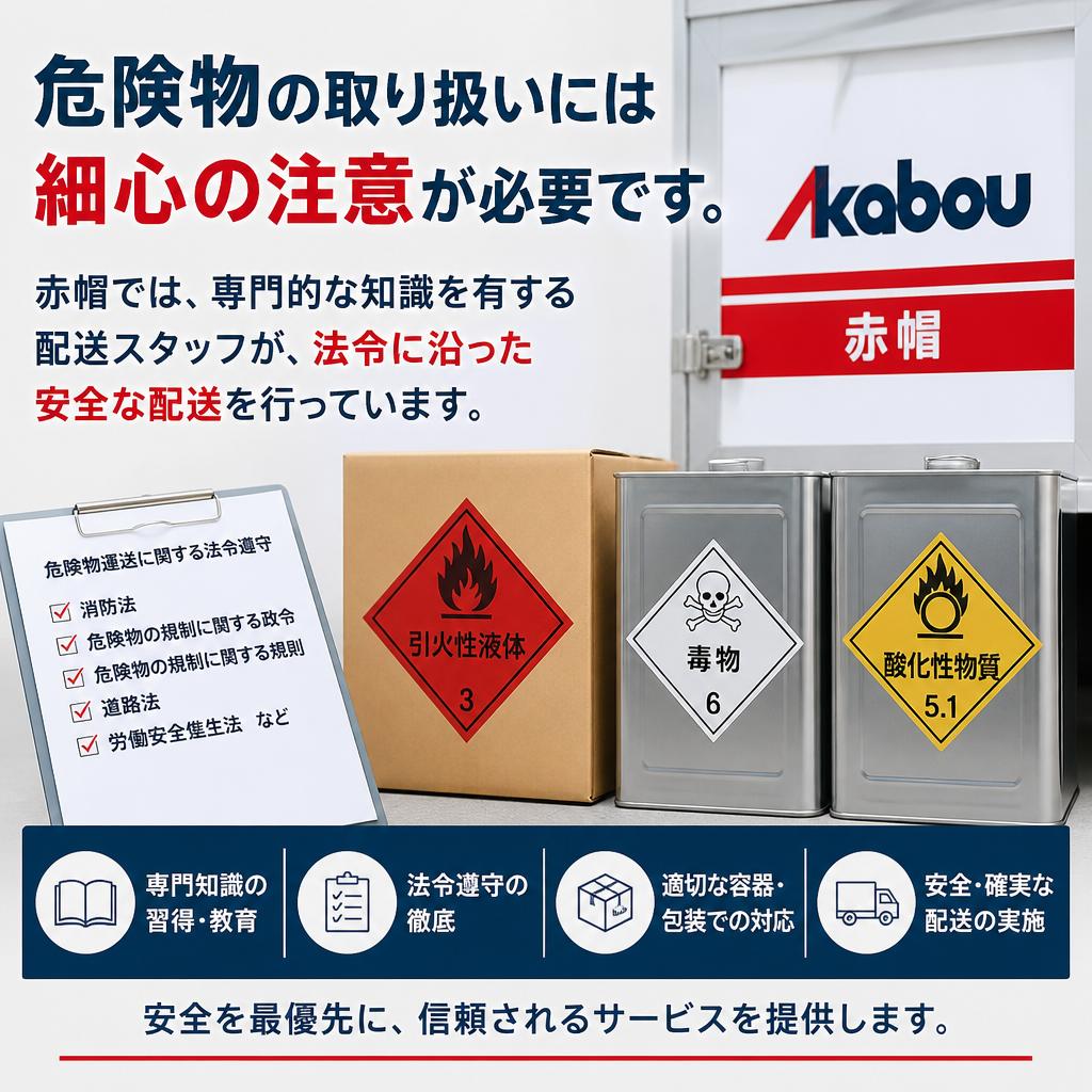 危険物配送の専門性