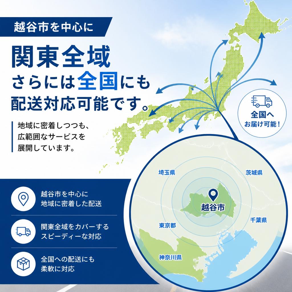 配送エリアの拡大