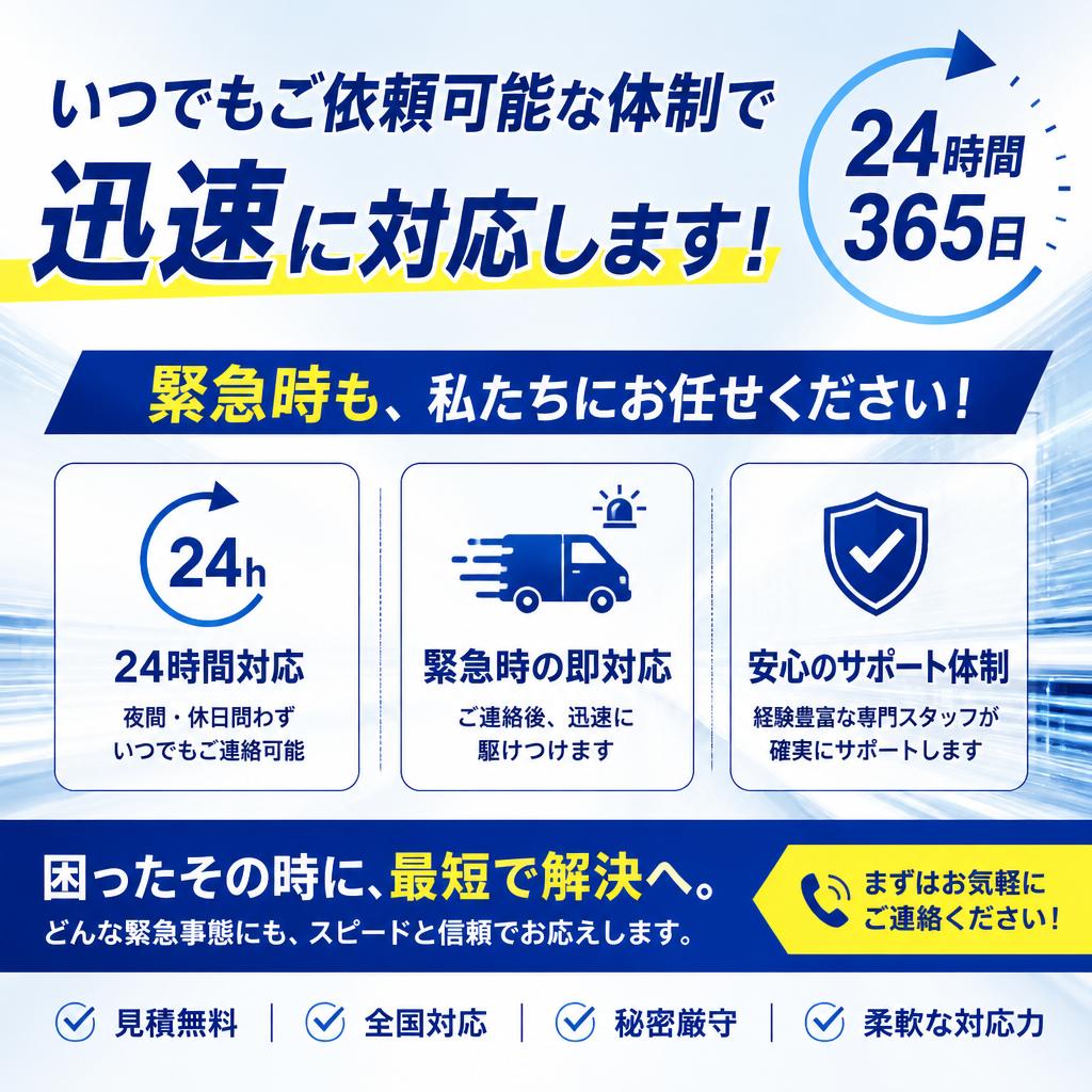 5. 24時間365日の体制