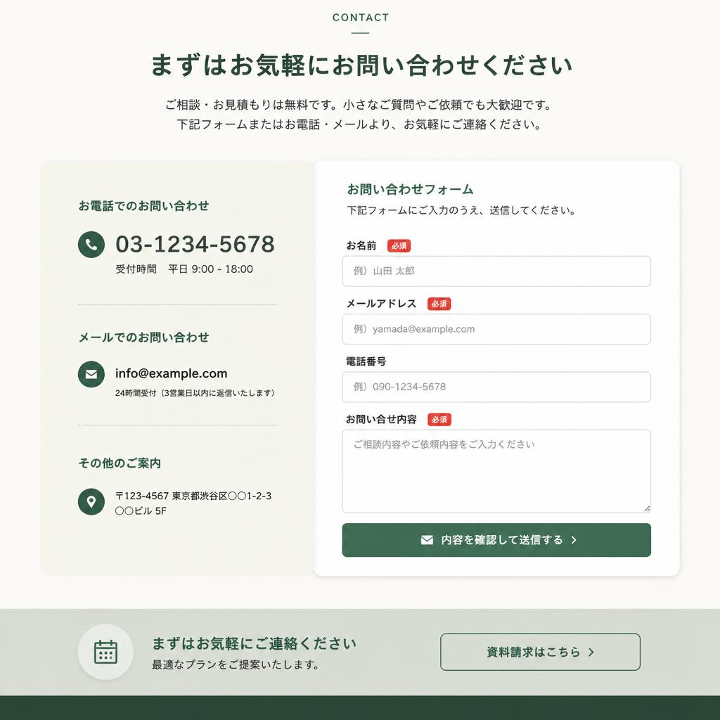7. お問い合わせはこちらから