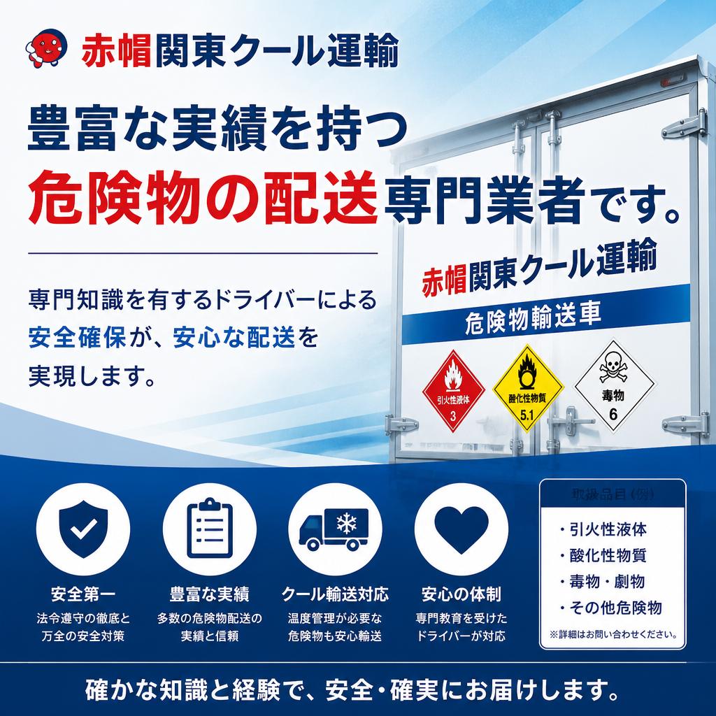 危険物配送の専門性
