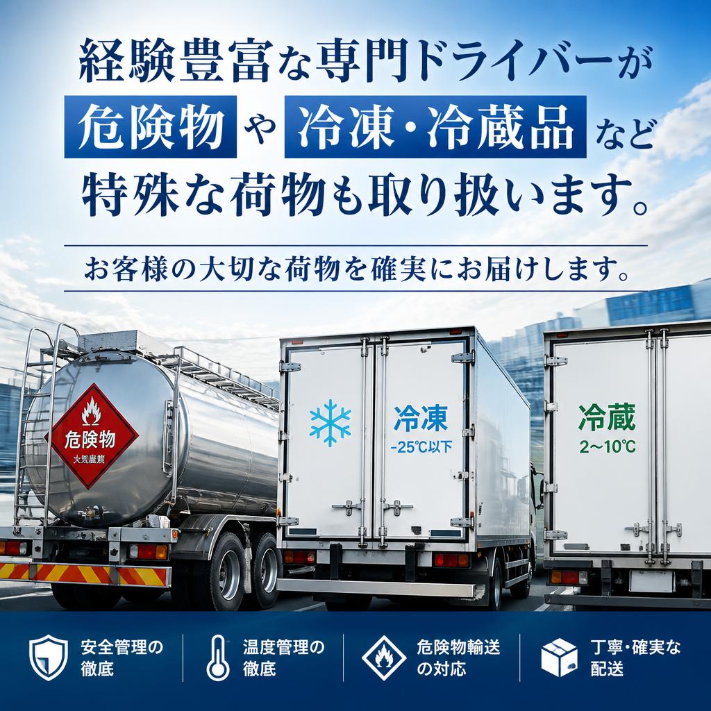 専門ドライバーによる信頼性