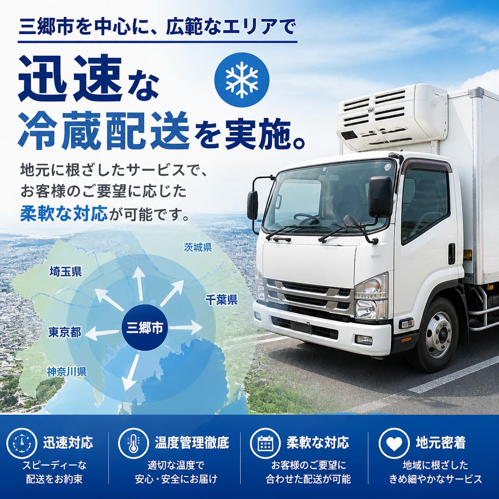 2. 三郷市に特化した配送