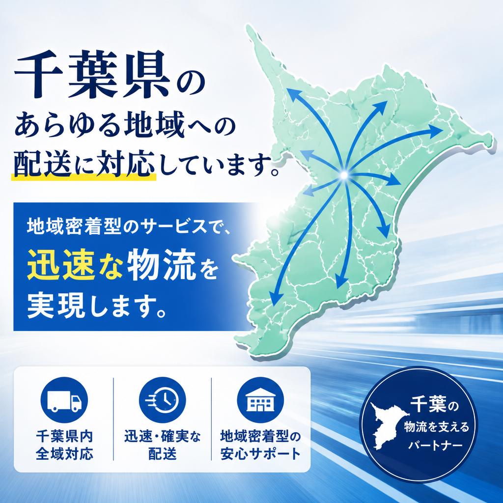 千葉県内の配送エリア